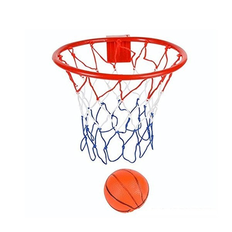 фото Набор для игры в баскетбол кольцо с сеткой + мяч nobrand
