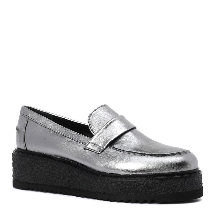 фото Женские полуботинки лоферы accessoire diffusion orpha цв. серебряный 39 eu