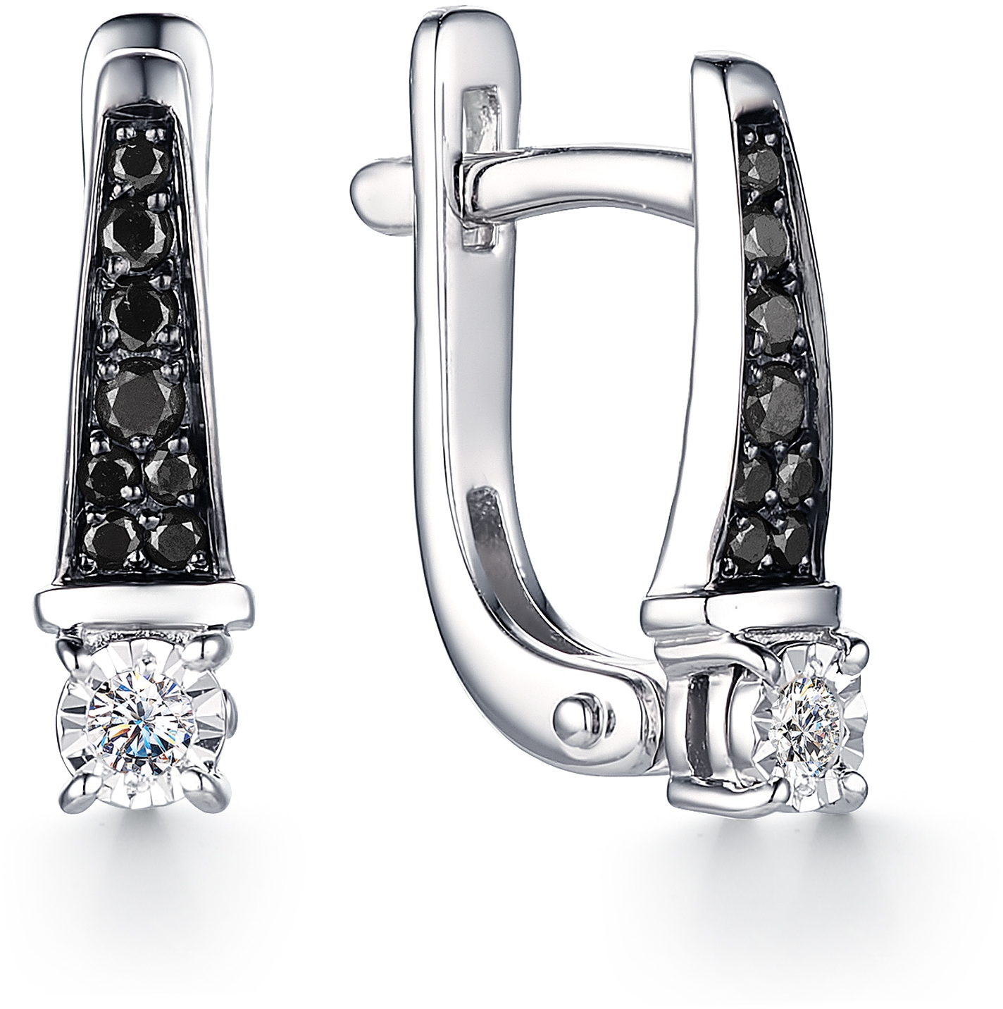 

Серьги женские из золота АЛЬКОР 23252-213, бриллиант, 23252-213