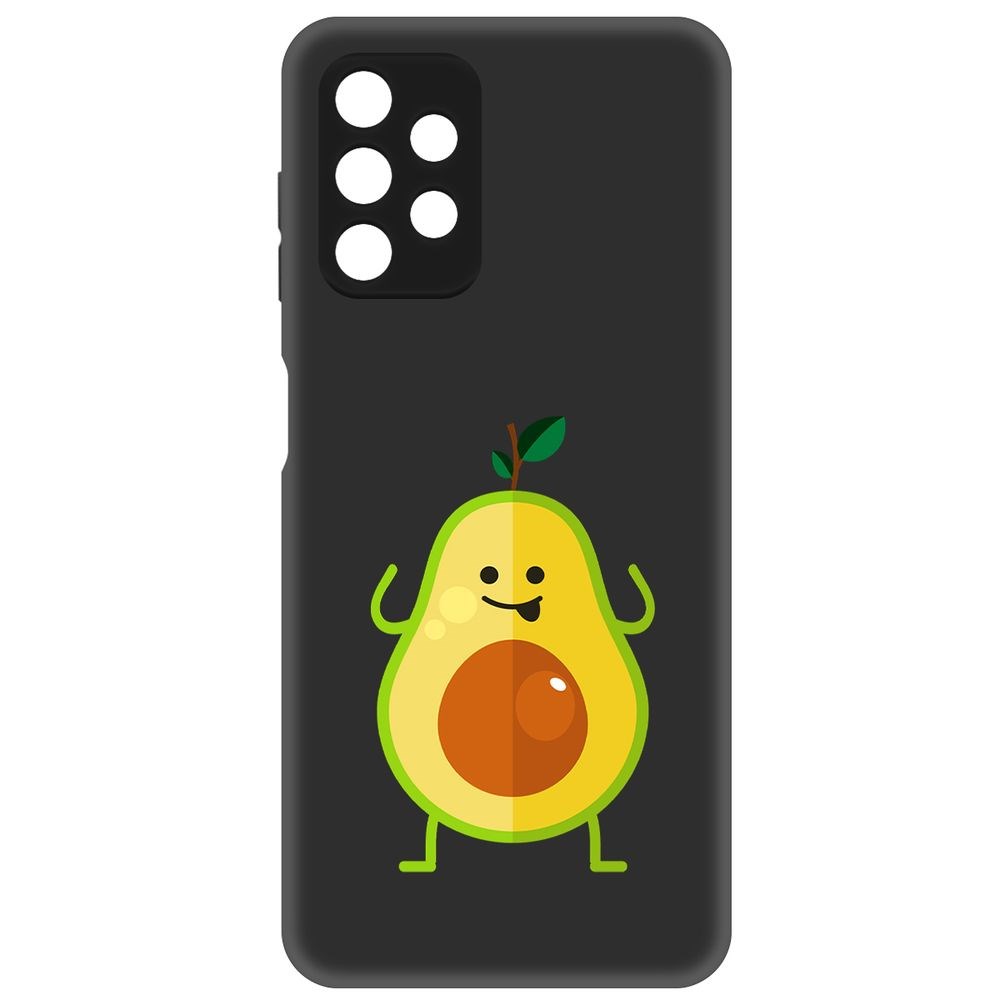 

Чехол-накладка Софт Авокадо Веселый для Samsung Galaxy A13s (A137), Черный