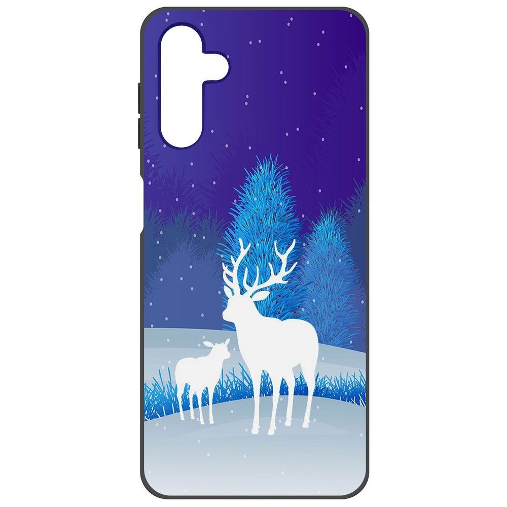 

Чехол-накладка Софт Олень для Samsung Galaxy A04s (A047), Черный