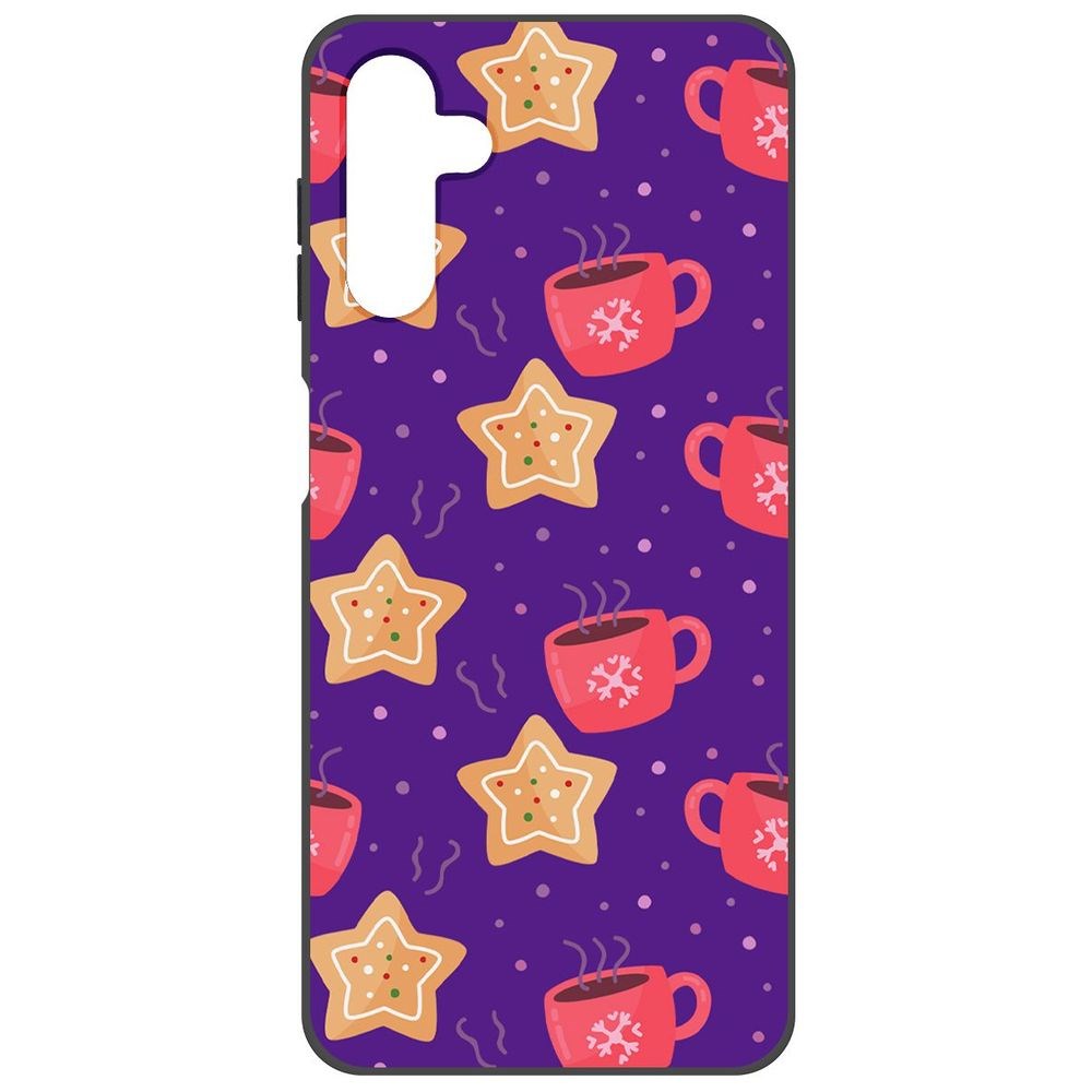 Чехол-накладка Софт Зимний кофе для Samsung Galaxy A04s (A047)