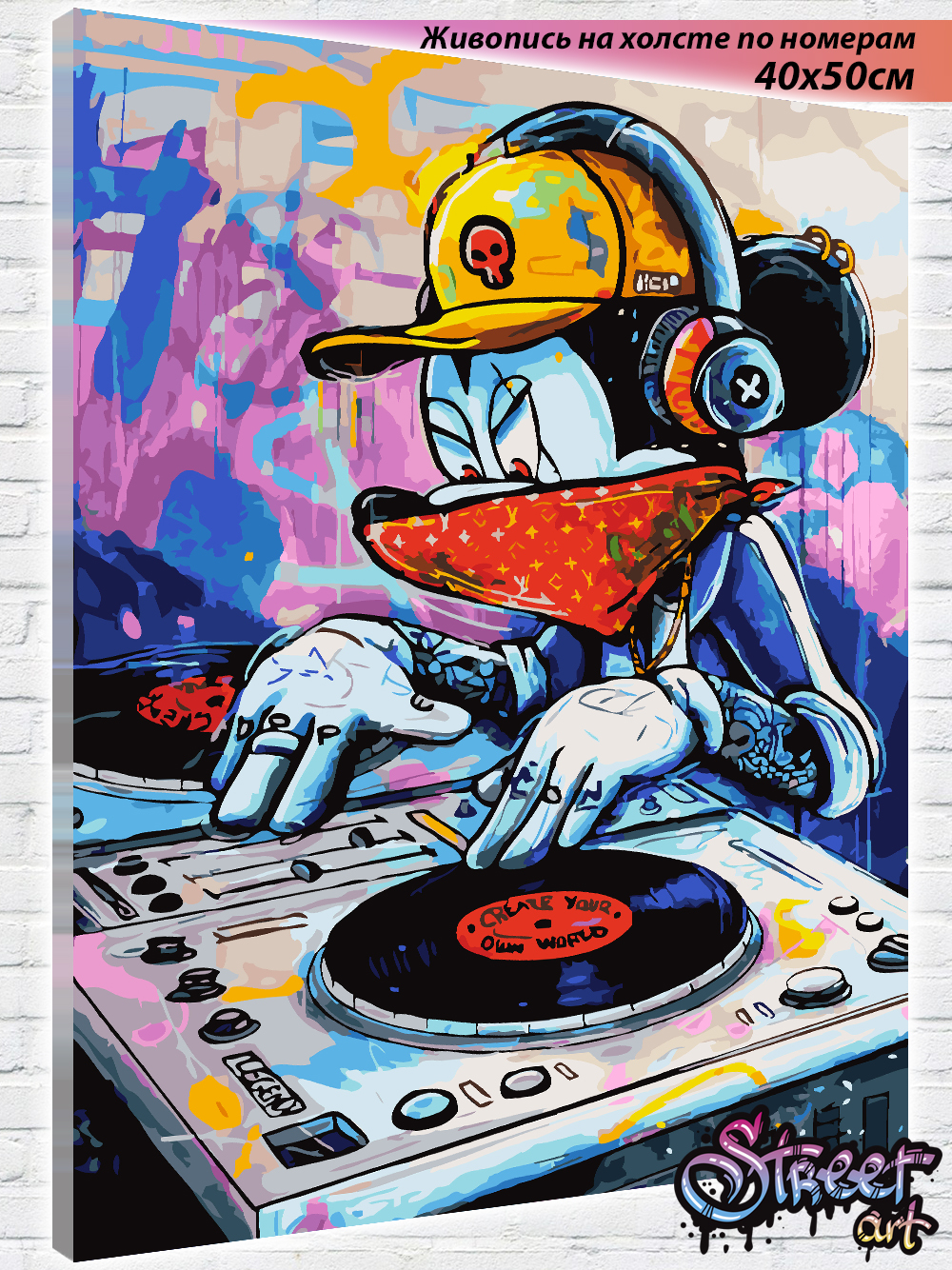 

Живопись по номерам Белоснежка Холст 40*50 "DJ Микки" 294-AB, DJ Микки