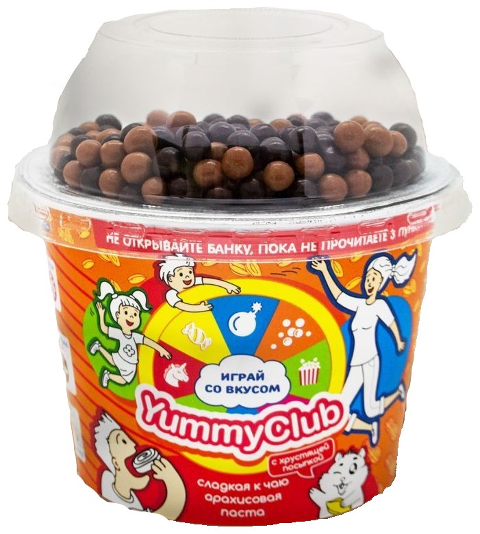 

Паста YummyClub арахисовая шоколадный микс 250 г