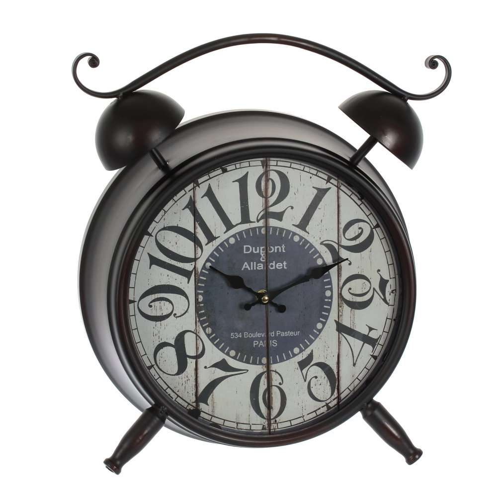 Часы настольные декоратиные Будильник, L39 W13 H46 см, (1хАА не прилаг.) KSM-714506