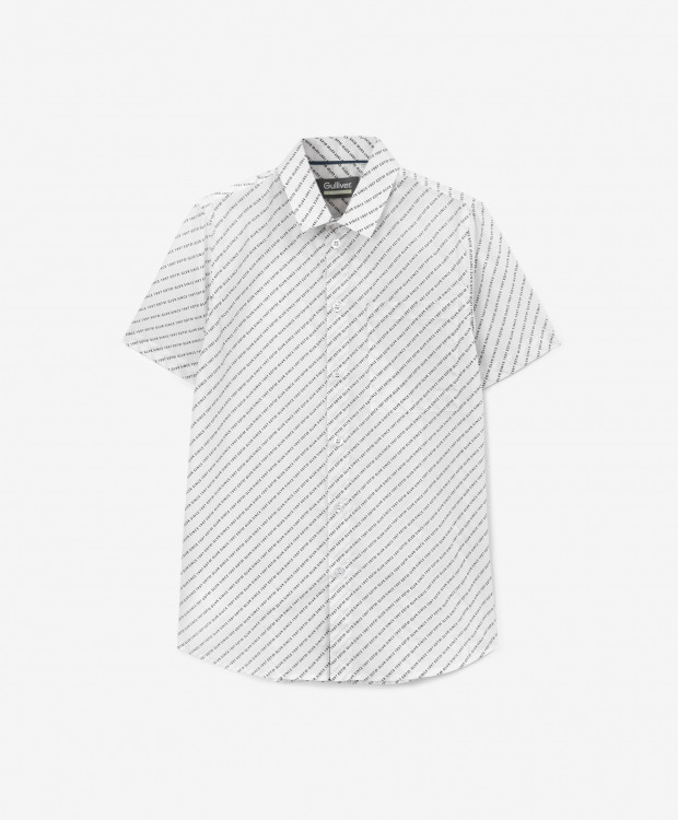 Рубашка детская Gulliver 223GSBC2301 белый, 140