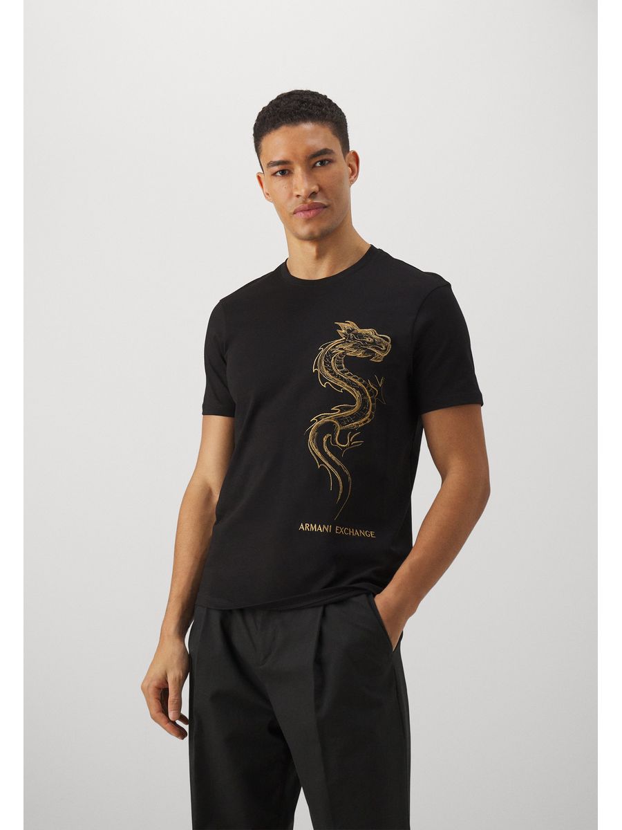 

Футболка мужская Armani Exchange ARC22O0FM черная S, Черный, ARC22O0FM