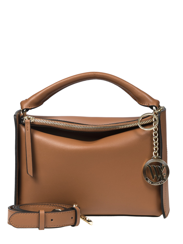 Комплект (сумка кросс-боди+брелок) женский Vera Victoria Vito 48-212 коричневый