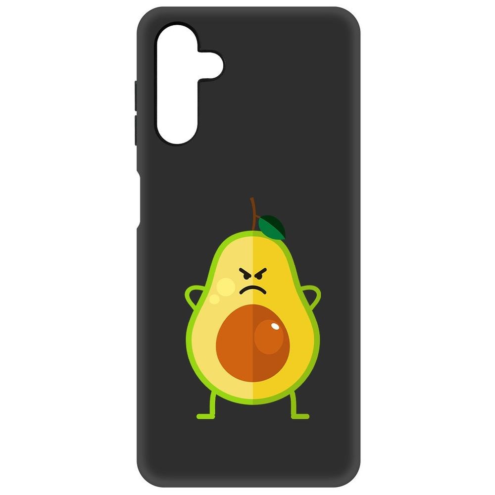 

Чехол-накладка Софт Авокадо Сердитый для Samsung Galaxy A04s (A047), Черный