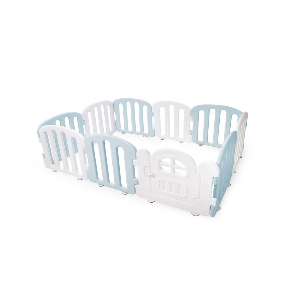 

Детский манеж Ifam First Baby Room с калиткой, белый, голубой, First Baby Room
