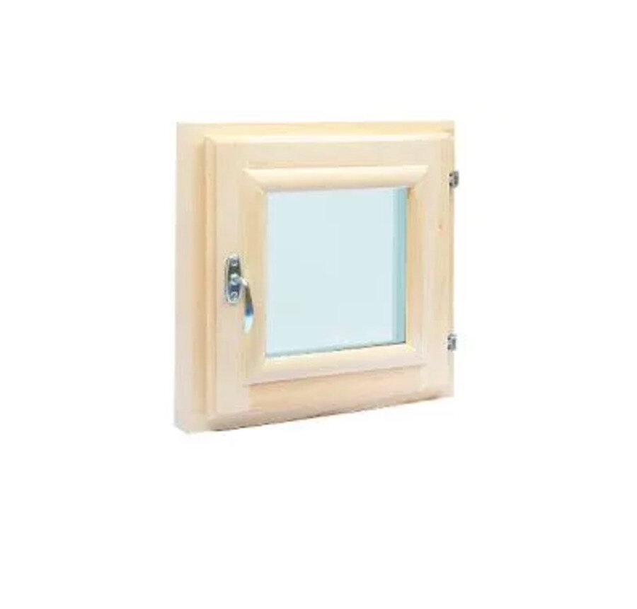фото Окно для бани согрей оконный блок 600*600 осина