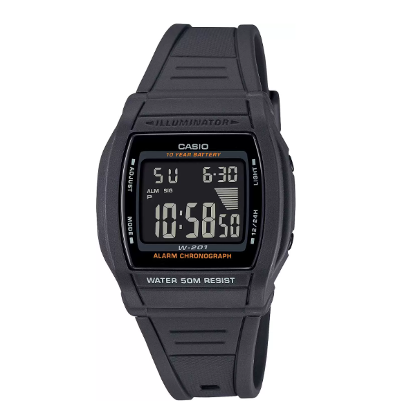 

Наручные часы мужские Casio W-201-1B, W-201-1B