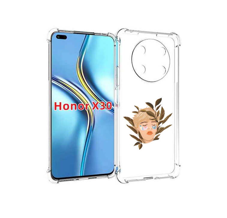 

Чехол MyPads лицо-с-патчами для Honor X30 / Magic4 Lite 5G, Прозрачный, Tocco