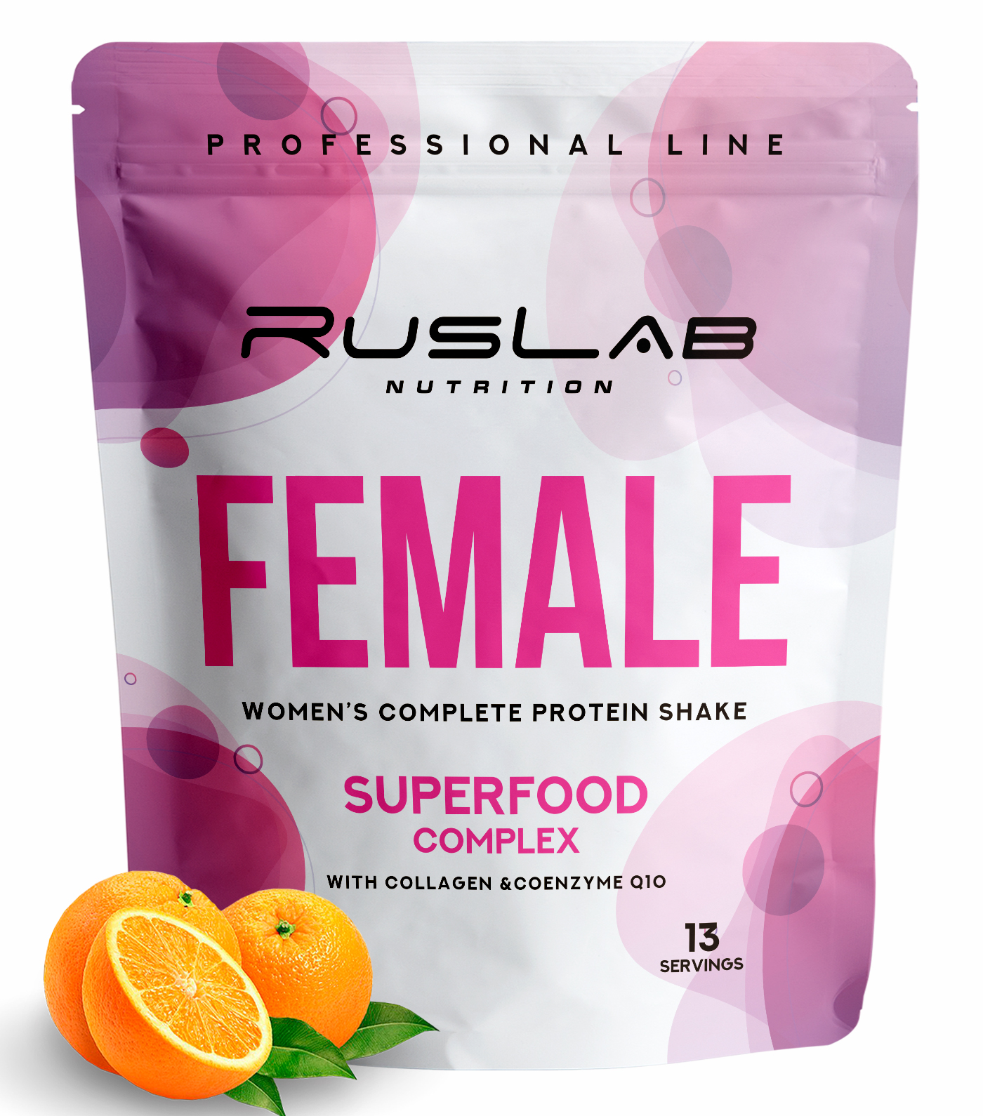 Протеин для женщин RusLabNutrition FEMALE Super Food Complex со вкусом апельсин