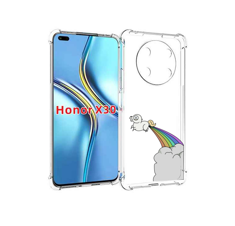 

Чехол MyPads летающее-пони детский для Honor X30 / Magic4 Lite 5G, Прозрачный, Tocco