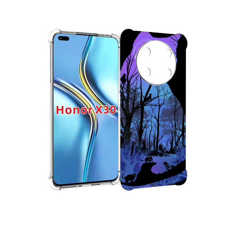 

Чехол MyPads лес внутри кота для Honor X30 / Magic4 Lite 5G, Прозрачный, Tocco