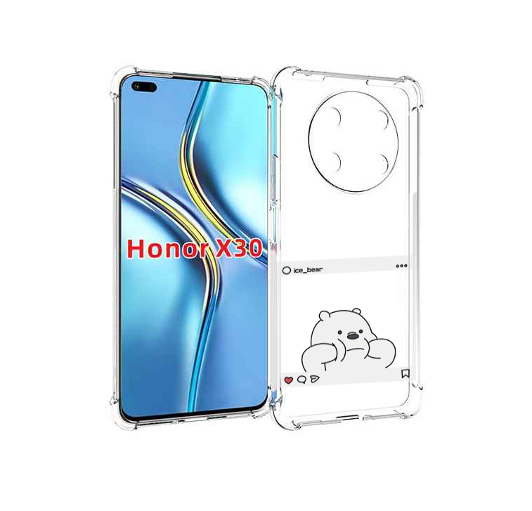 

Чехол MyPads ледяной-медведь для Honor X30 / Magic4 Lite 5G, Прозрачный, Tocco