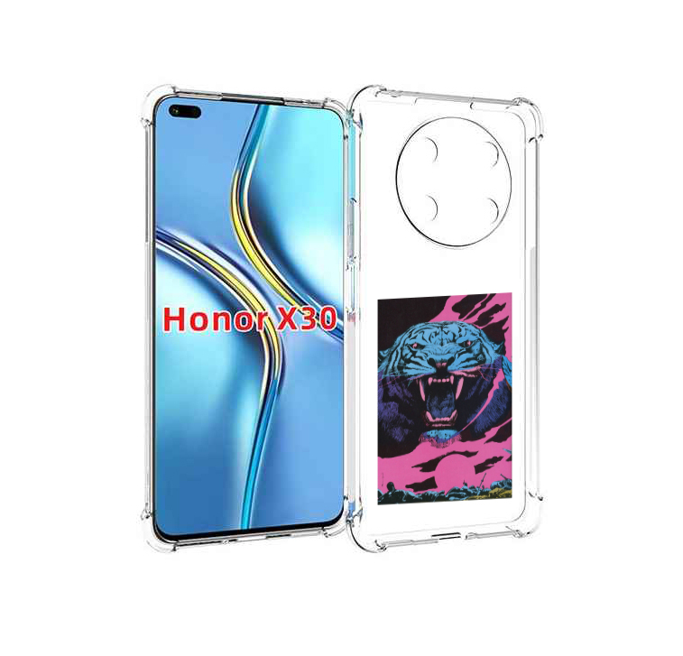 

Чехол MyPads лев с розовыми зубами для Honor X30 / Magic4 Lite 5G, Прозрачный, Tocco