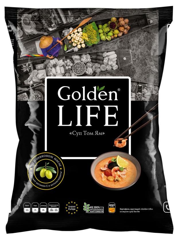 Чипсы картофельные Golden Life Суп Том ям 90 г 160₽