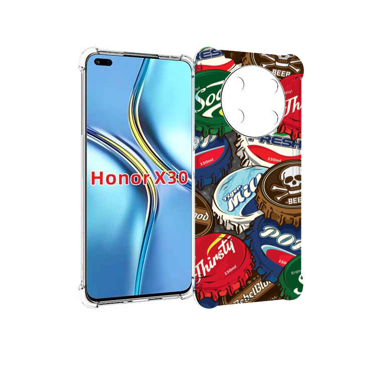 

Чехол MyPads крышки от баночек для Honor X30 / Magic4 Lite 5G, Прозрачный, Tocco