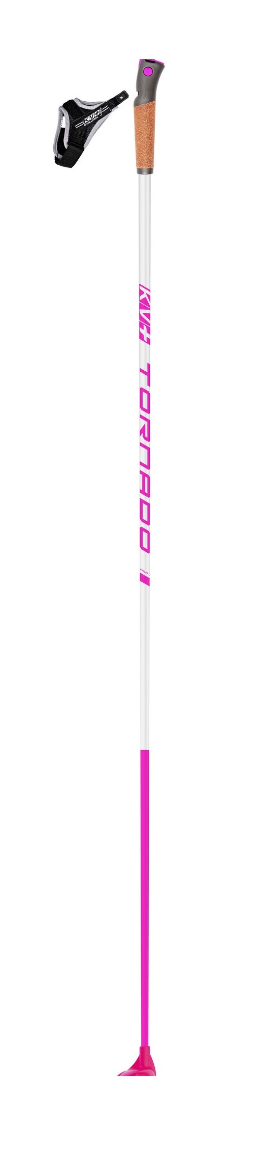 Лыжные палки KV+ TORNADO JR PINK cross country pole 23P010JP 142,5 cm