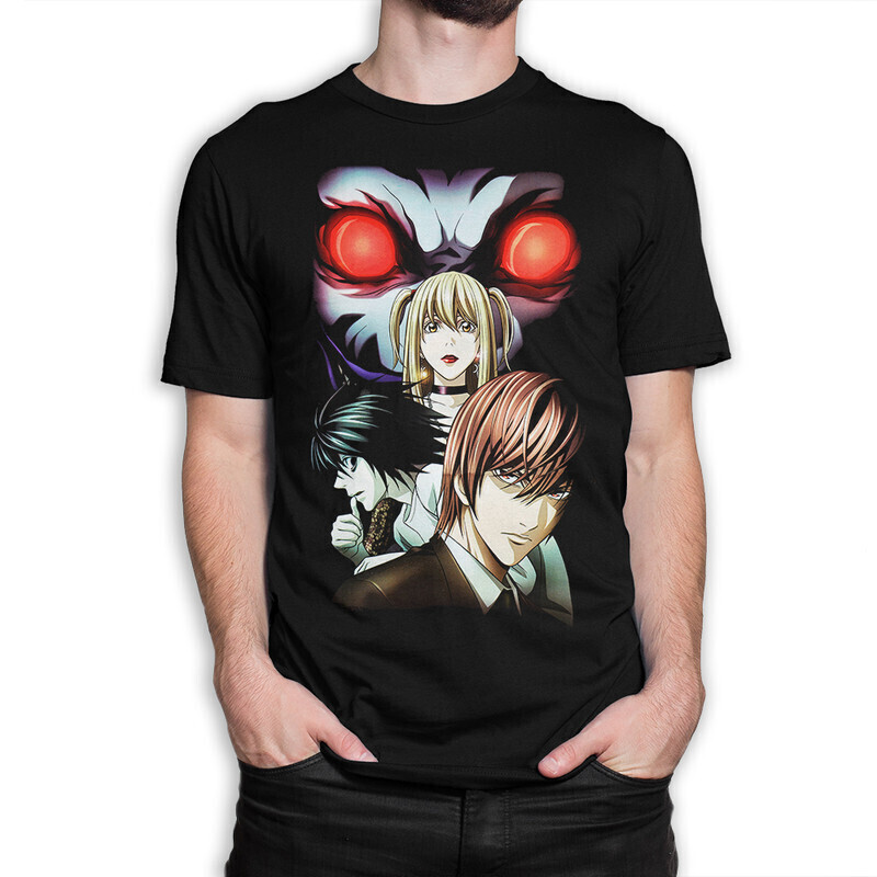 

Футболка мужская Dream Shirts Death Note - Тетрадь Смерти 10008072 черная L, Death Note - Тетрадь Смерти 10008072