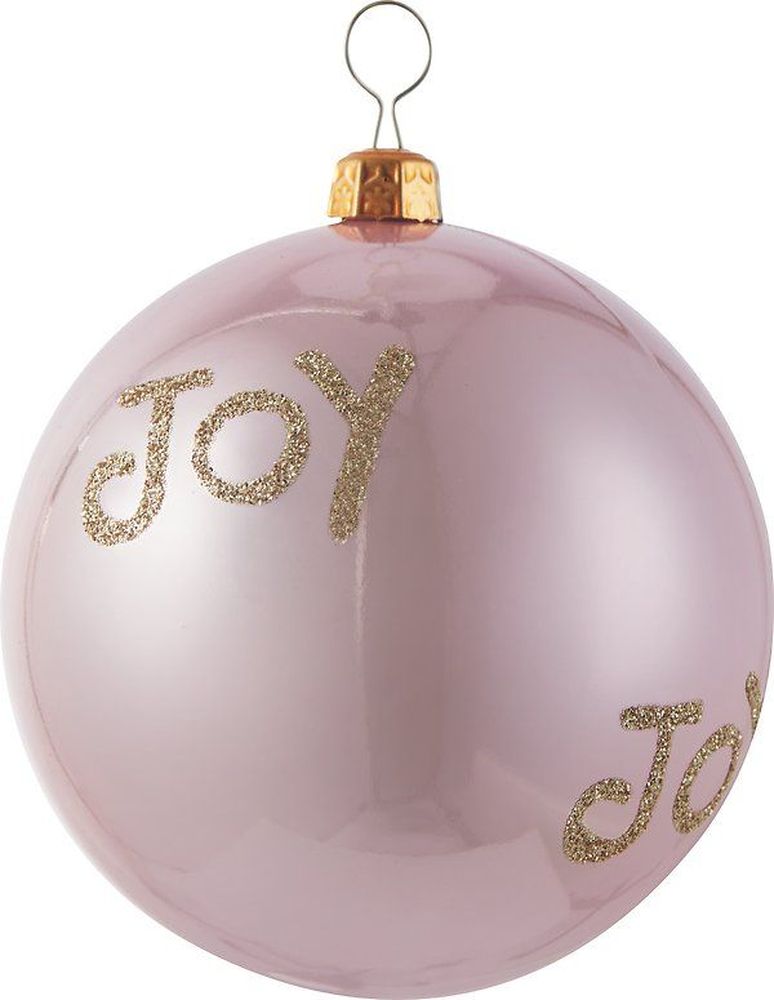 

Новогодний шар Joy розовый 8 см