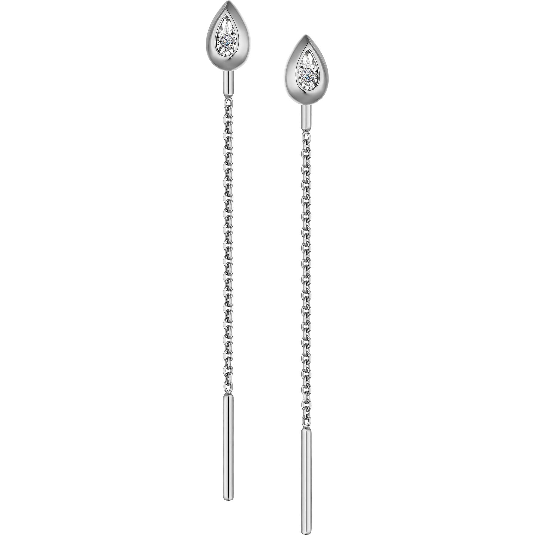 

Серьги женские из золота АЛЬКОР 23527-200, бриллиант, 23527-200
