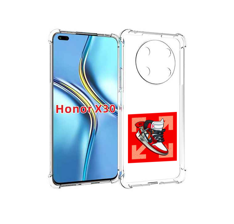 

Чехол MyPads кроссовок джордан офвайт для Honor X30 / Magic4 Lite 5G, Прозрачный, Tocco