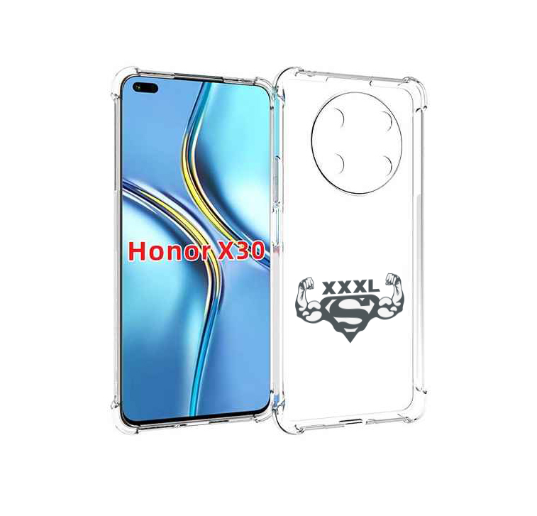 

Чехол MyPads бодибилдинг супермен для Honor X30 / Magic4 Lite 5G, Прозрачный, Tocco
