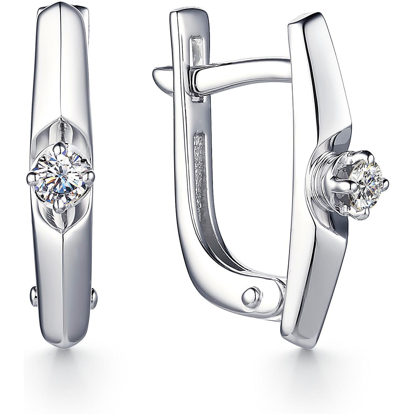 

Серьги женские из золота АЛЬКОР 23253-200, бриллиант, 23253-200