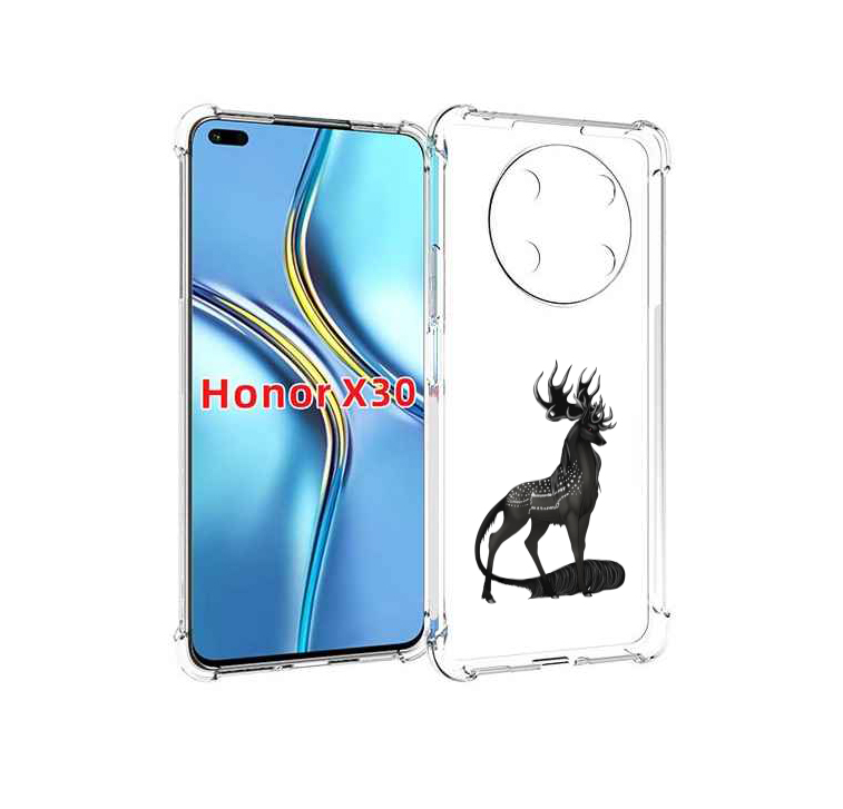 

Чехол MyPads красивый-черный-олень для Honor X30 / Magic4 Lite 5G, Прозрачный, Tocco