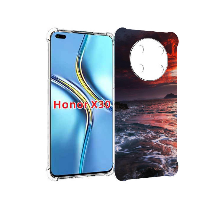 

Чехол MyPads красивый залив для Honor X30 / Magic4 Lite 5G, Прозрачный, Tocco