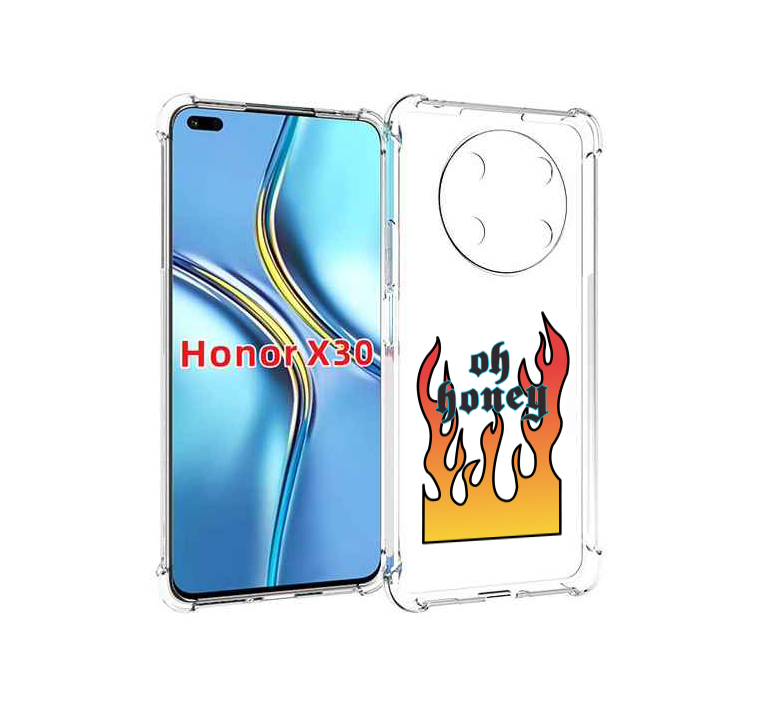 

Чехол MyPads красивое-пламя для Honor X30 / Magic4 Lite 5G, Прозрачный, Tocco