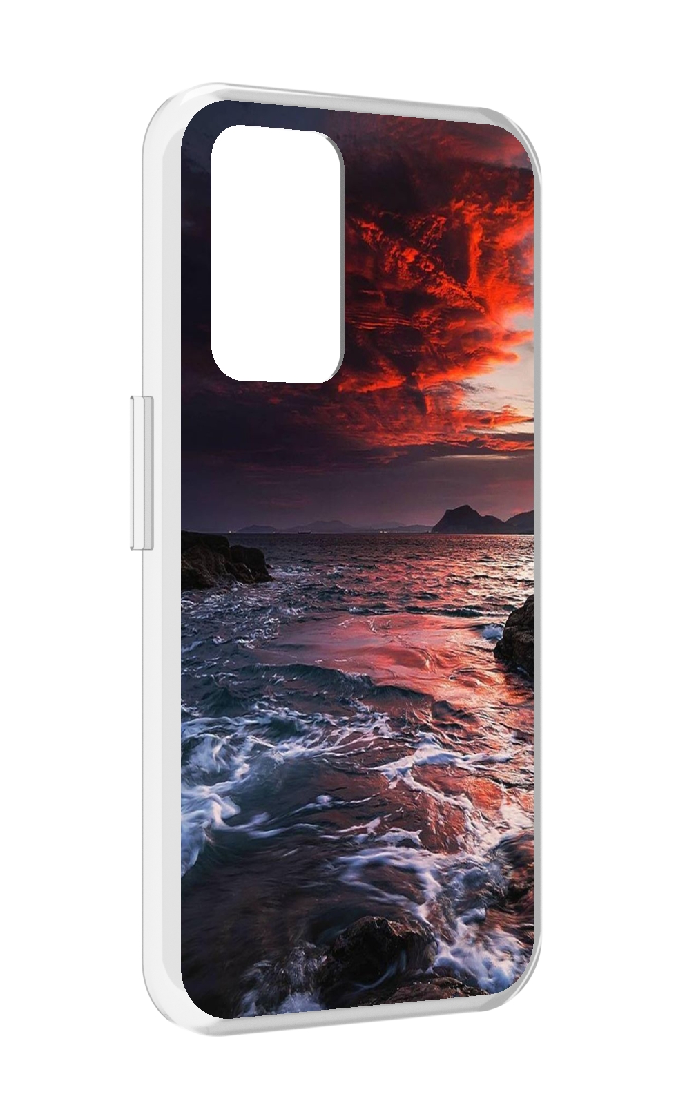 

Чехол MyPads красивый залив для Realme GT Neo3T, Прозрачный, Tocco