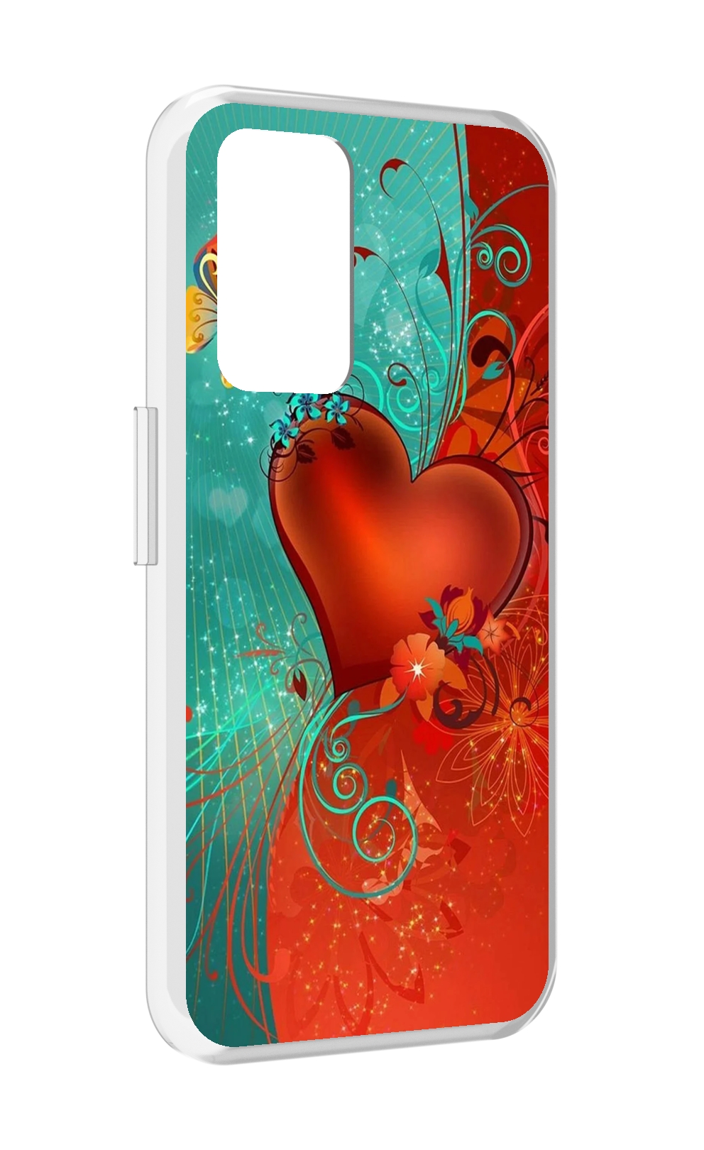 

Чехол MyPads красивые-яркие-сердечки для Realme GT Neo3T, Прозрачный, Tocco