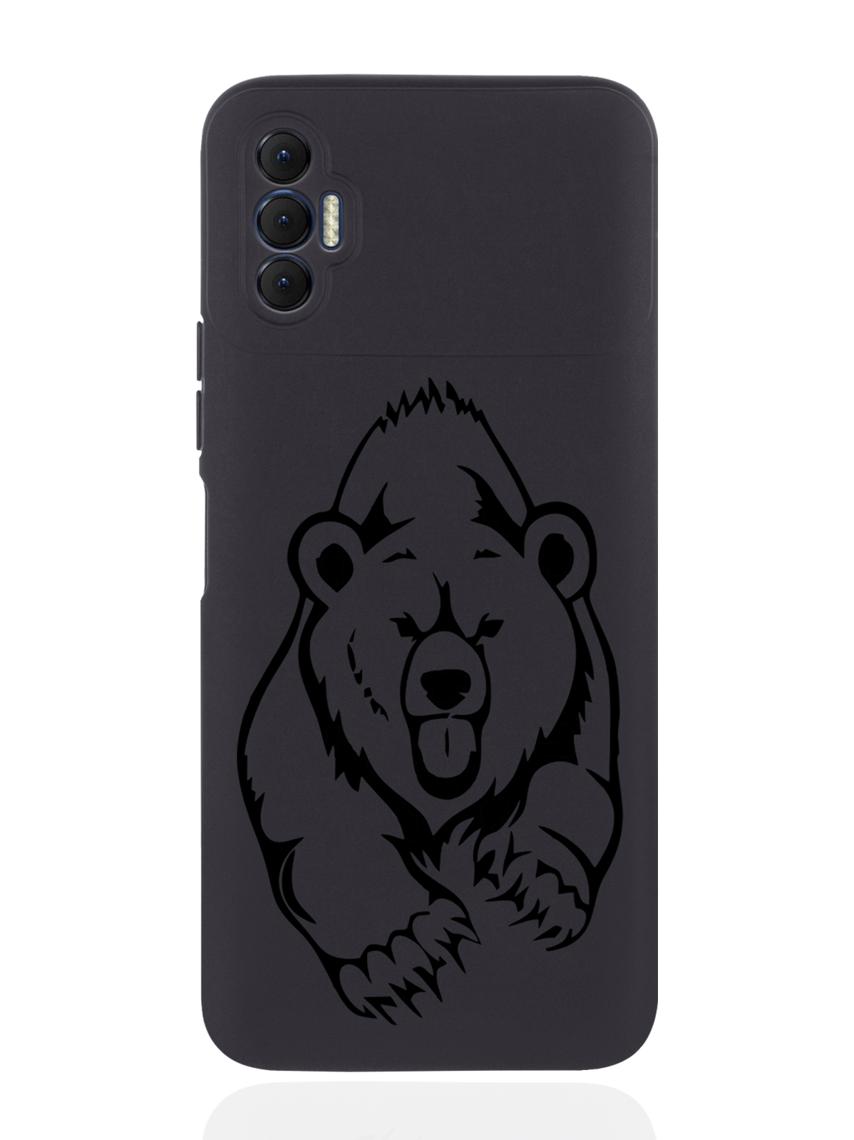 

Чехол MustHaveCase для Tecno Spark 8P Медведь черный