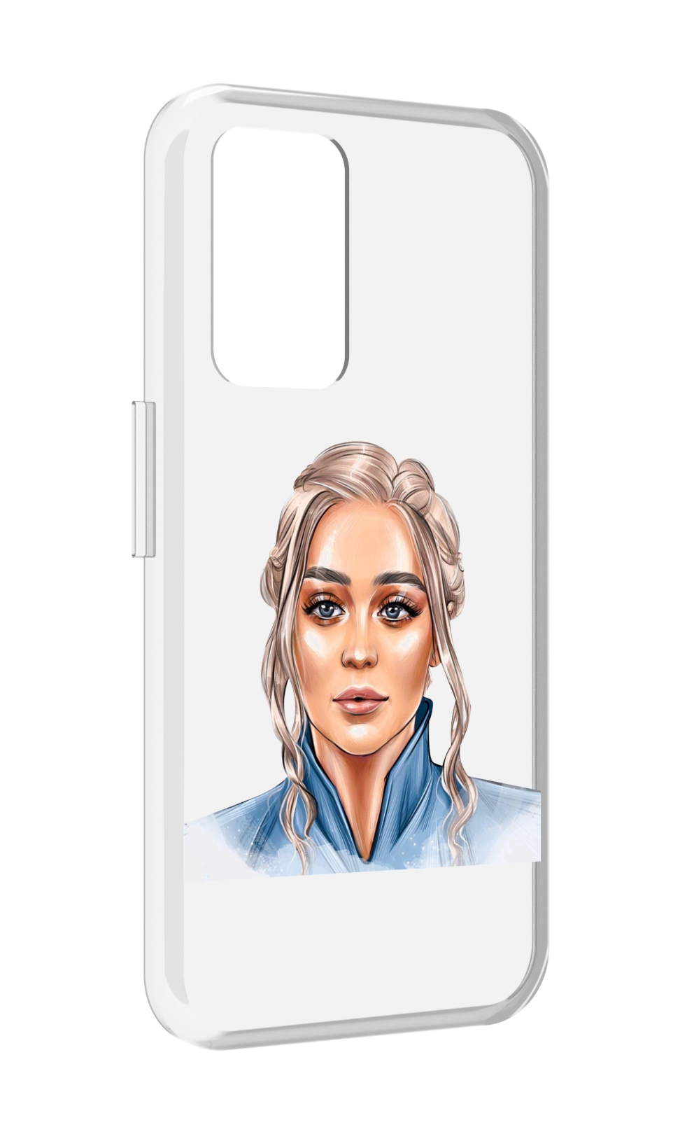 

Чехол MyPads красивая-нарисованная-девушка-блондинка женский для Realme GT Neo3T, Прозрачный, Tocco