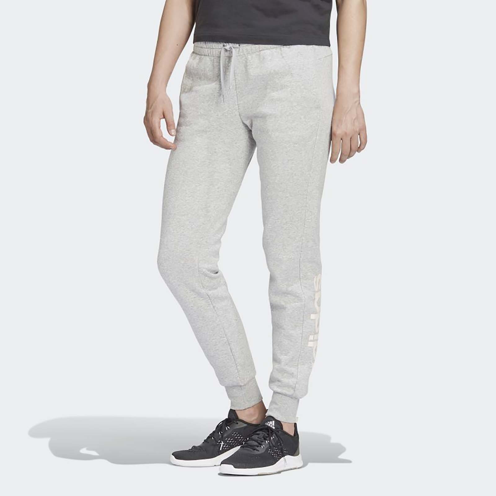 

Спортивные брюки женские Adidas W E LIN PANT FL серые XL, W E LIN PANT FL