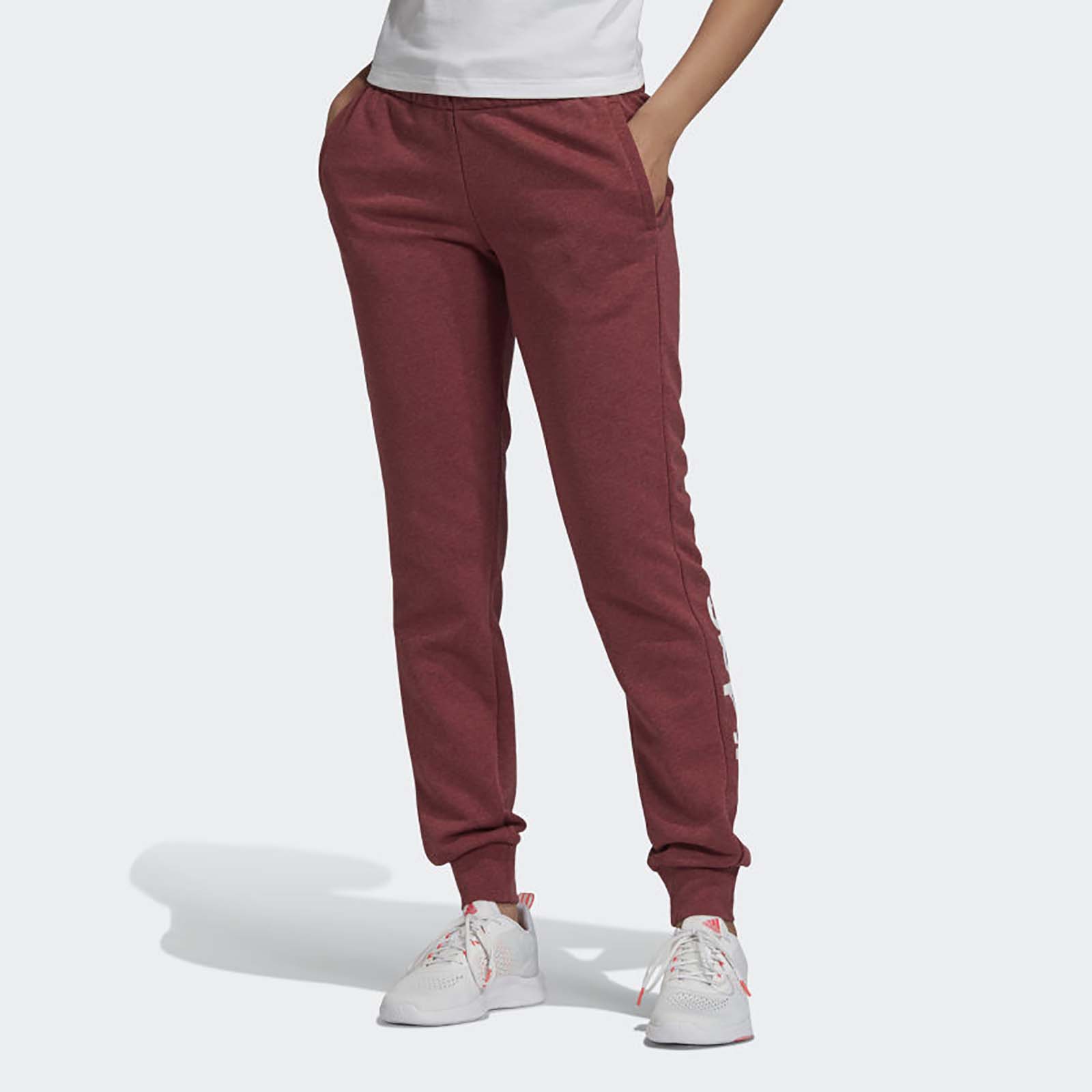 фото Спортивные брюки женские adidas w e lin pant розовые xs