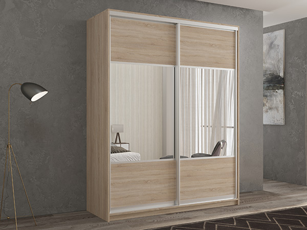 

Шкаф-купе 2-х дверный Кааппи 6 Дуб Сонома Светлый 140х60х230 см, Коричневый