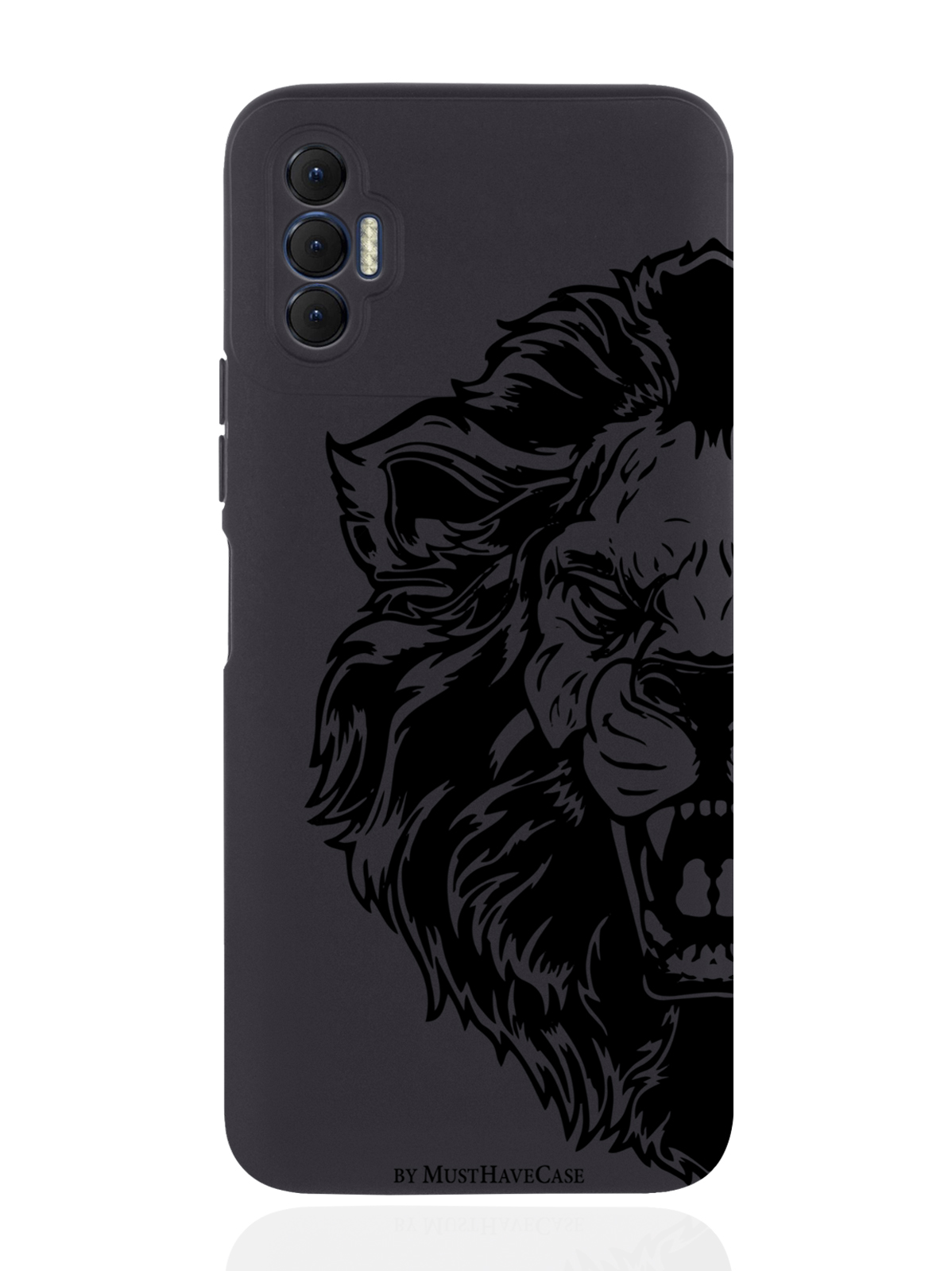 

Чехол MustHaveCase для Tecno Spark 8P Король Лев черный, Черный;коричневый