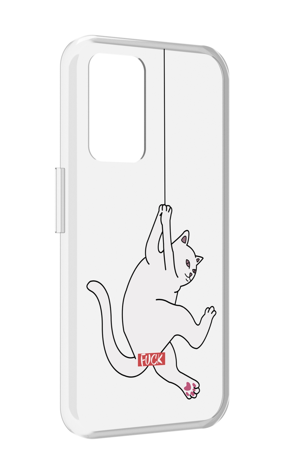 

Чехол MyPads котяра-на-веревке для Realme GT Neo3T, Прозрачный, Tocco