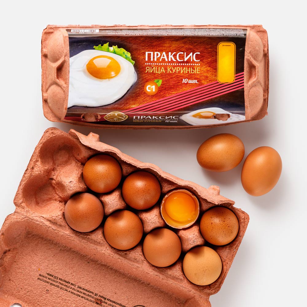 Яйцо куриное Праксис С1 10 шт