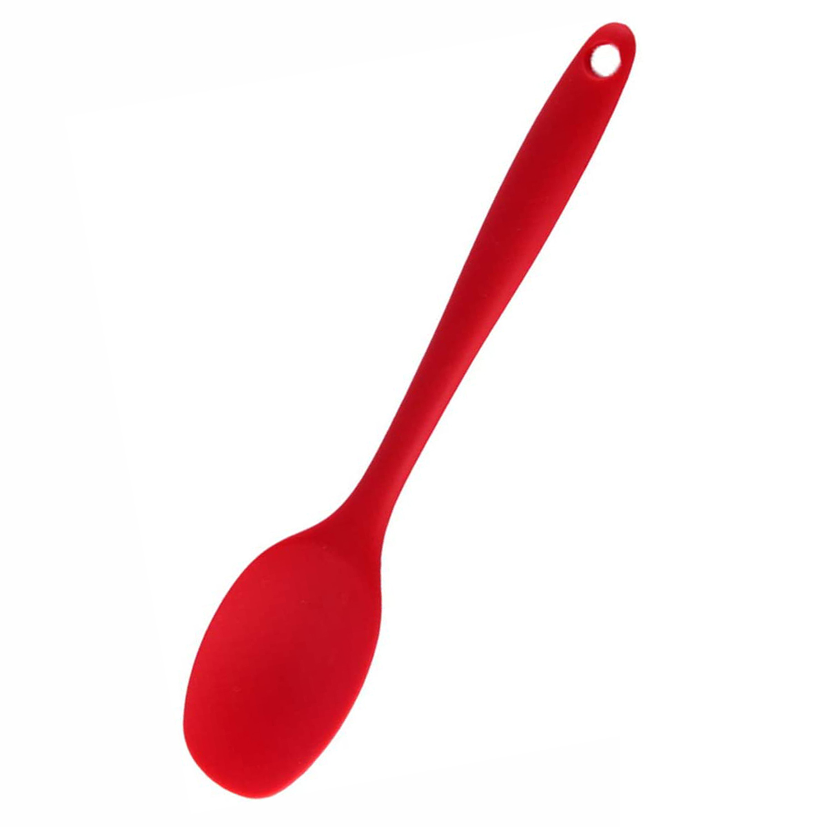 фото Кулинарная лопатка ложка, силиконовая, красный, 28х5,6х1 см, kitchen angel ka-bsl1-16