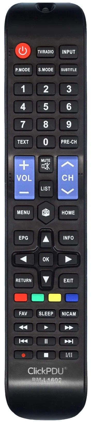

Универсальный пульт ClickPDU RM-L1602 для телевизоров AKAI