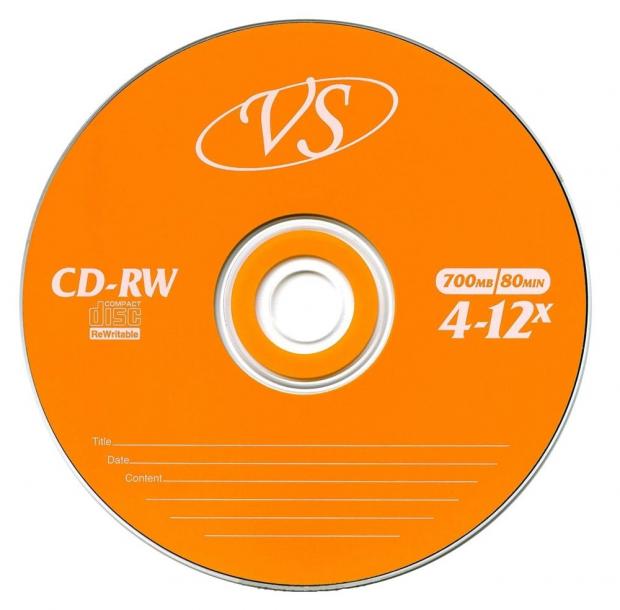 фото Диск vs cd-rw slimcase 4-12x 700 mb