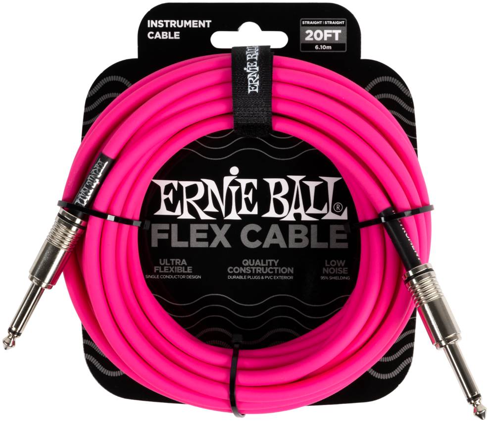 

Инструментальный кабель Ernie Ball 6418, 6м, Розовый
