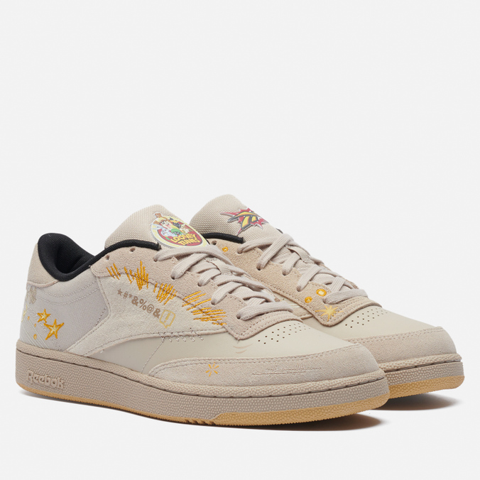 фото Кроссовки мужские reebok x looney tunes club c 85 бежевые 43 eu