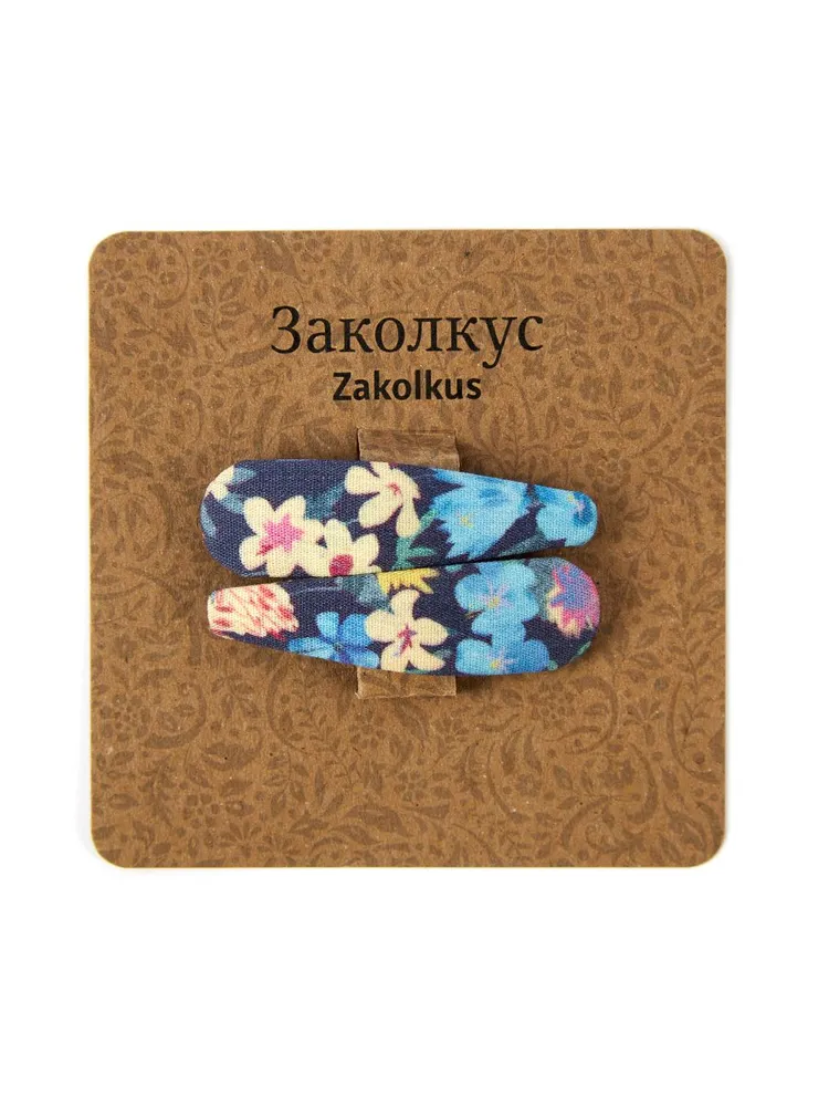 

Заколка клик-клак Студия Артемия Лебедева ZKL летнее утро, 2 шт, Синий, ZKL